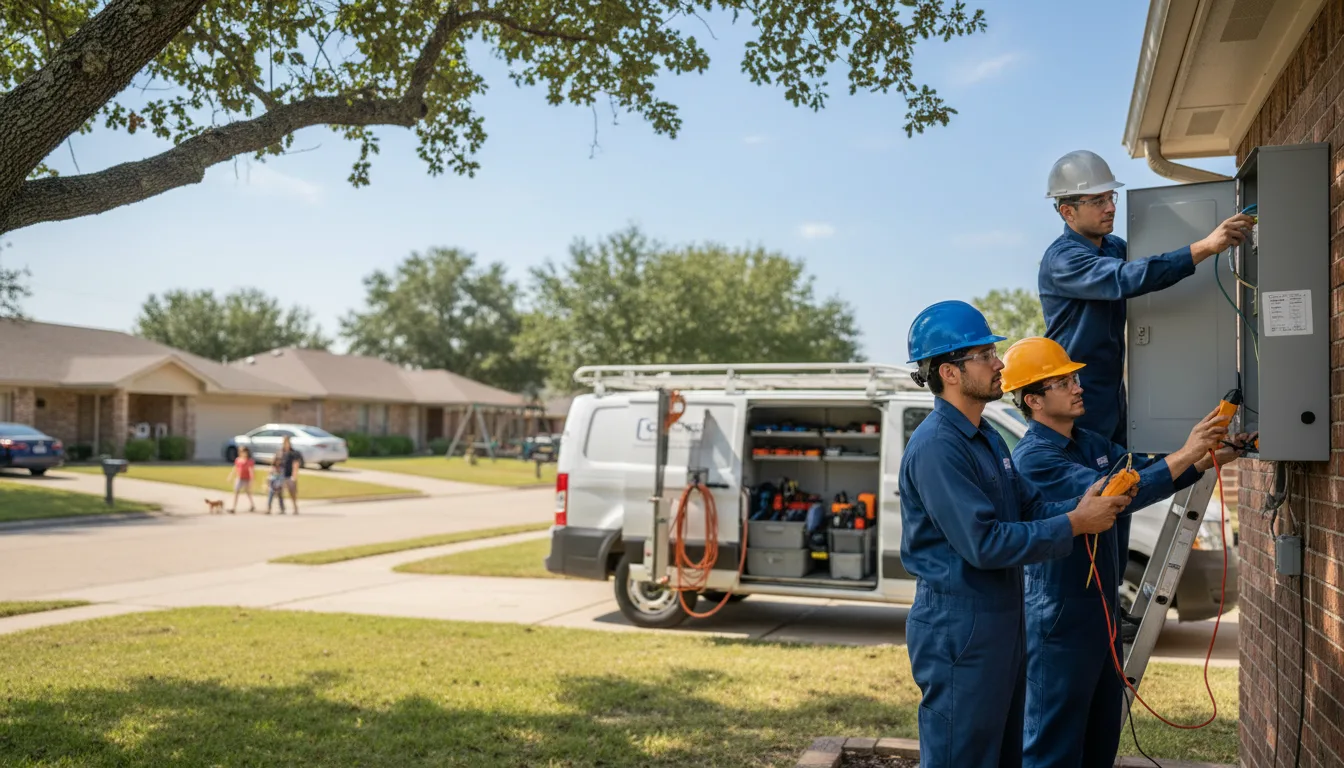 Certified electrician providing emergency electrical services in Richville, NY